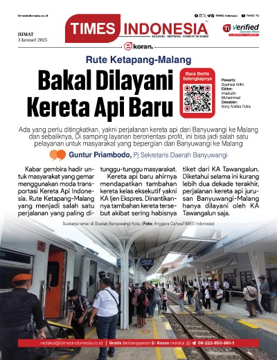 	Edisi Jumat, 3 Januari 2025: E-Koran, Bacaan Positif Masyarakat 5.0