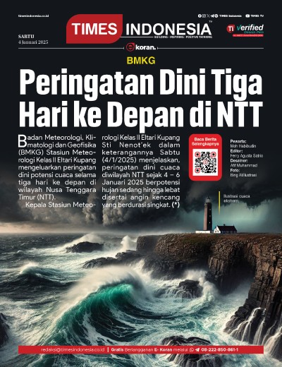Edisi Sabtu, 4 Januari 2025: E-Koran, Bacaan Positif Masyarakat 5.0