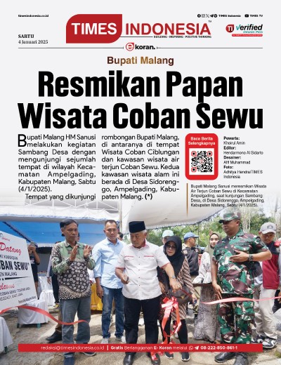 Edisi Sabtu, 4 Januari 2025: E-Koran, Bacaan Positif Masyarakat 5.0