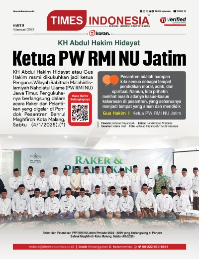 Edisi Sabtu, 4 Januari 2025: E-Koran, Bacaan Positif Masyarakat 5.0