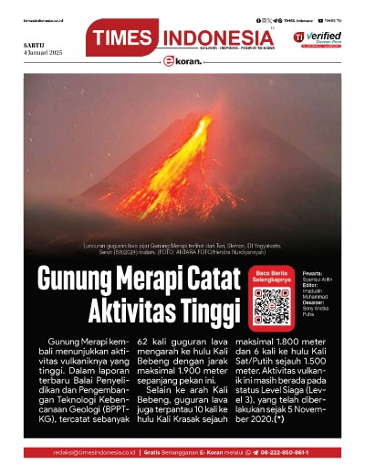 Edisi Sabtu, 4 Januari 2025: E-Koran, Bacaan Positif Masyarakat 5.0