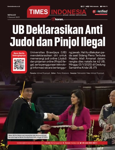 Edisi Minggu, 5 Januari 2024: E-Koran, Bacaan Positif Masyarakat 5.0