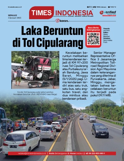	Edisi Minggu, 5 Januari 2025: E-Koran, Bacaan Positif Masyarakat 5.0