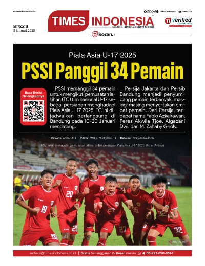 	Edisi Minggu, 5 Januari 2025: E-Koran, Bacaan Positif Masyarakat 5.0