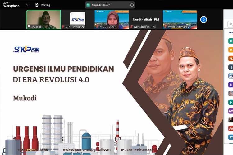 PBSI STKIP PGRI Pacitan Gelar Seminar Online Bahas Pendidikan Era 4.0