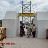 Jarak Tempuh Lebih Dekat, Ini Larangan saat Melintas Jembatan Gantung Patihan Kota Madiun