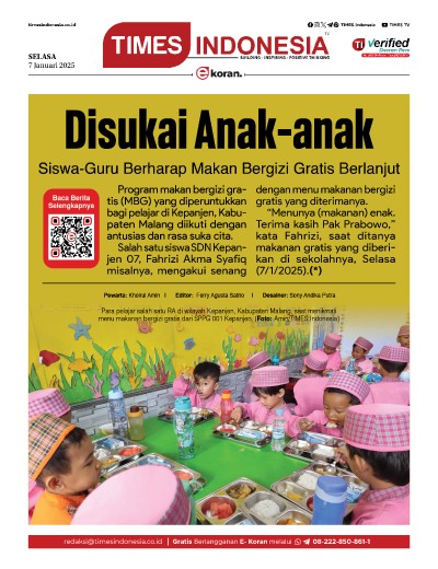 Edisi Selasa, 7 Januari 2025: E-Koran, Bacaan Positif Masyarakat 5.0