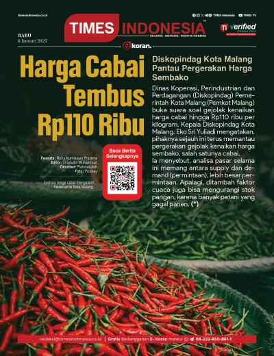 Edisi Rabu, 8 Januari 2024: E-Koran, Bacaan Positif Masyarakat 5.0
