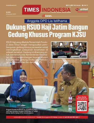 Edisi Rabu, 8 Januari 2025: E-Koran, Bacaan Positif Masyarakat 5.0