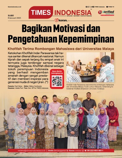 Edisi Rabu, 8 Januari 2025: E-Koran, Bacaan Positif Masyarakat 5.0