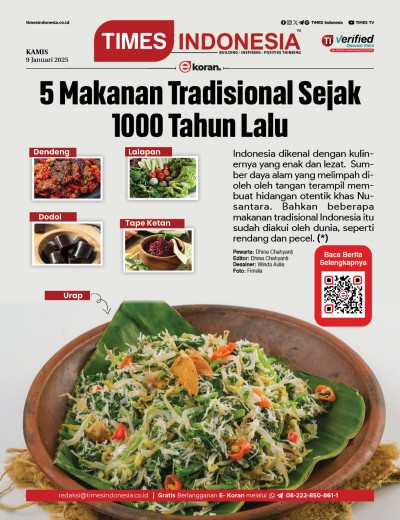 Edisi Kamis, 9 Januari 2025: E-Koran, Bacaan Positif Masyarakat 5.0