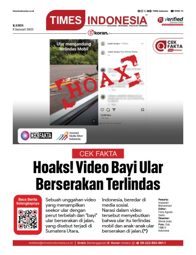 Edisi Kamis, 9 Januari 2025: E-Koran, Bacaan Positif Masyarakat 5.0