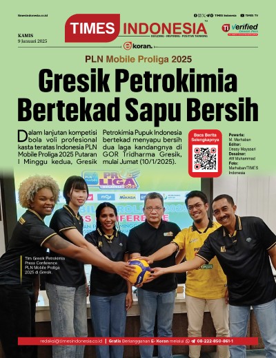 Edisi Kamis, 9 Januari 2025: E-Koran, Bacaan Positif Masyarakat 5.0