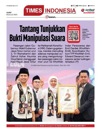 Edisi Rabu, 8 Januari 2024: E-Koran, Bacaan Positif Masyarakat 5.0