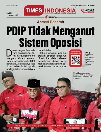 Edisi Sabtu, 11 Januari 2025: E-Koran, Bacaan Positif Masyarakat 5.0
