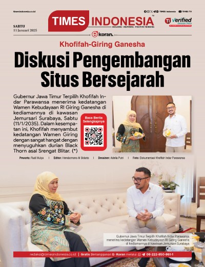 Edisi Sabtu, 11 Januari 2025: E-Koran, Bacaan Positif Masyarakat 5.0
