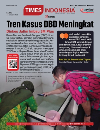 Edisi Sabtu, 11 Januari 2025: E-Koran, Bacaan Positif Masyarakat 5.0