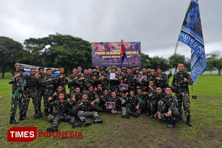 Yonif 742/SWY Gelar Pekan Olahraga Batalyon, Kompi B Raih Juara III