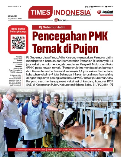 Edisi Minggu, 12 Januari 2024: E-Koran, Bacaan Positif Masyarakat 5.0