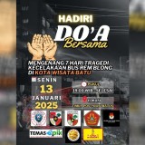 Doa Bersama Tujuh Hari Tragedi Kecelakaan Maut Kota Batu di Dua Titik