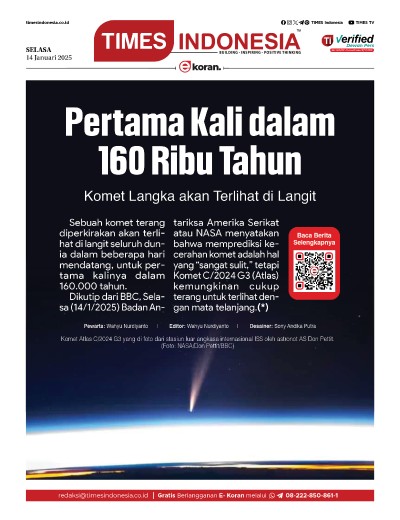 	Edisi Selasa, 14 Januari 2025: E-Koran, Bacaan Positif Masyarakat 5.0