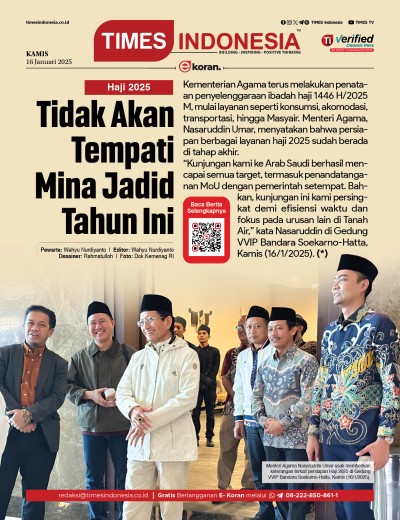 Edisi Kamis, 16 Januari 2025: E-Koran, Bacaan Positif Masyarakat 5.0