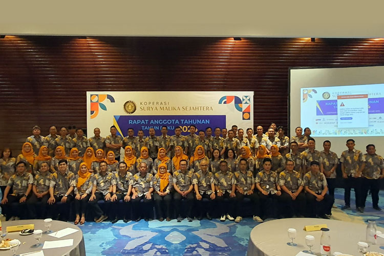 Koperasi Malika saat melaksanakan Rapat Anggota Tahunan dengan diisi laporan dan target 2025. (FOTO: Dok. Koperasi Malika)
