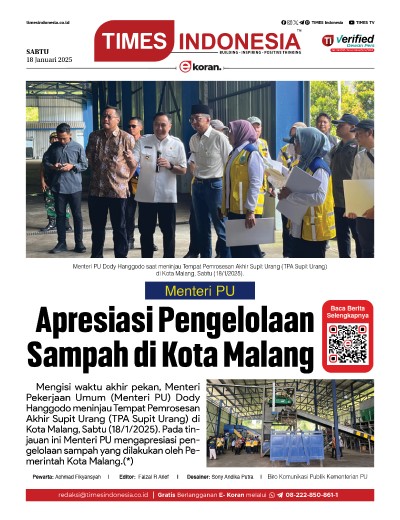 	Edisi Sabtu, 18 Januari 2025: E-Koran, Bacaan Positif Masyarakat 5.0