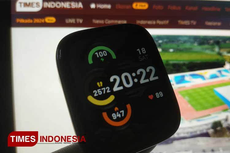 Ilustrasi foto jam tangan pintar atau smartwatch. (Foto: Imadudin M/TIMES Indonesia)