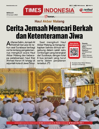 Edisi Minggu, 19 Januari 2025: E-Koran, Bacaan Positif Masyarakat 5.0