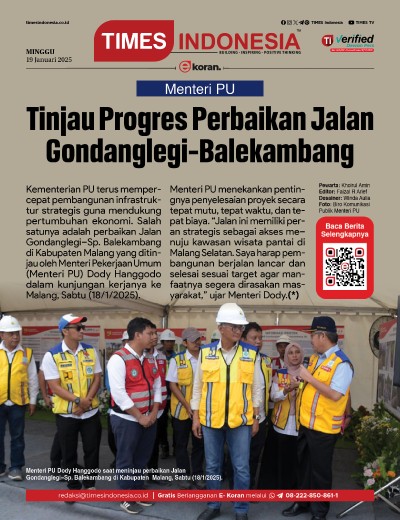 Edisi Minggu, 19 Januari 2025: E-Koran, Bacaan Positif Masyarakat 5.0