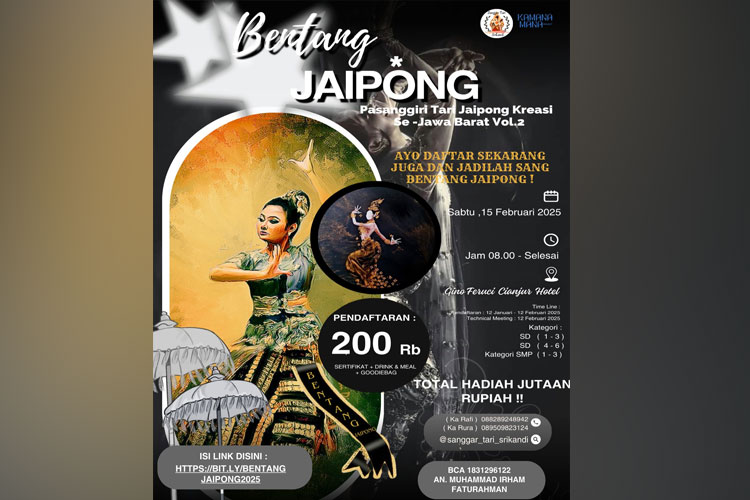 Lomba Bentang Jaipong Se-Jawa Barat Tahun 2025, Berhadiah Jutaan Rupiah!