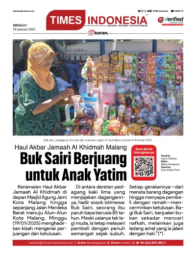 	Edisi Minggu, 19 Januari 2025: E-Koran, Bacaan Positif Masyarakat 5.0