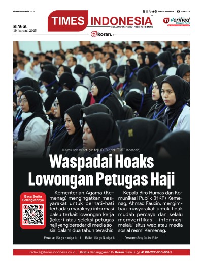 	Edisi Minggu, 19 Januari 2025: E-Koran, Bacaan Positif Masyarakat 5.0