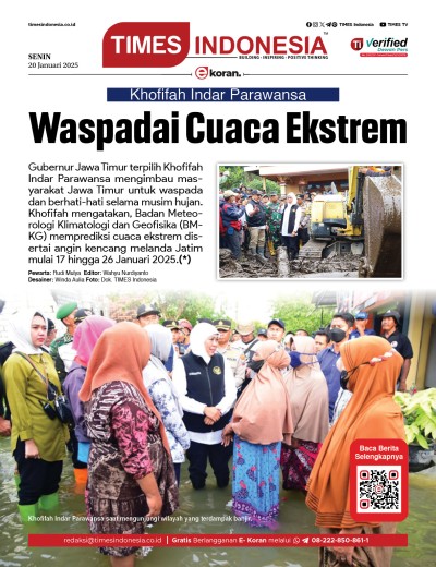 Edisi Senin, 20 Januari 2025: E-Koran, Bacaan Positif Masyarakat 5.0