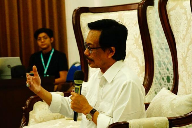 Rektor UIN Maliki Malang, Prof Zainuddin dalam entry meeting bersama KAP di ruang rektor, Senin (20/1/2025). (FOTO: Humas UIN Malang)