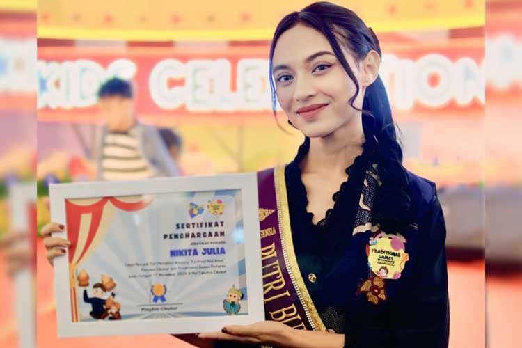 Putri Budaya Indonesia Intelegensia 2024, Nikita Julia Natasa. (FOTO: Niki for TIMES Indonesia)