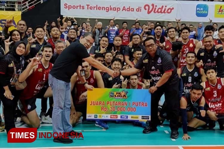 Jakarta LavAni Juara Putaran pertama PLN Mobile Proliga 2025 usai mengalahkan Palembang Bank Sumsel di GOR Ken Arok Malang. (Foto: Tria Adha/TIMES Indonesia)