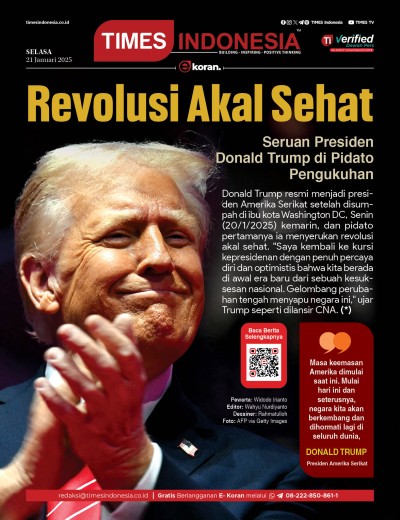 Edisi Selasa, 21Januari 2024: E-Koran, Bacaan Positif Masyarakat 5.0