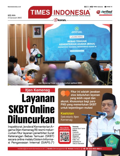 Edisi Selasa, 21 Januari 2025: E-Koran, Bacaan Positif Masyarakat 5.0