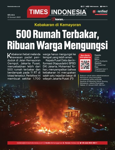 Edisi Selasa, 21 Januari 2025: E-Koran, Bacaan Positif Masyarakat 5.0