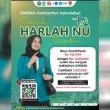 Harlah ke-102 NU, Unisma Beri Diskon Spesial untuk Calon Mahasiswa Baru