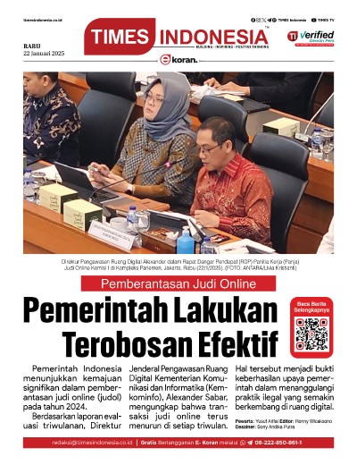 Edisi Rabu, 22 Januari 2025: E-Koran, Bacaan Positif Masyarakat 5.0