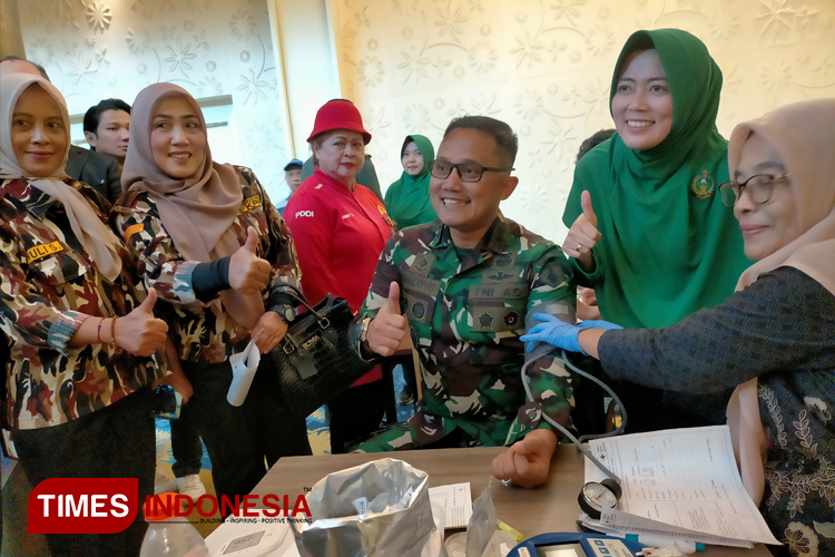 Persit KCK Cabang XXXII Kodim 0818 Kabupaten Malang-Batu Gelar Donor Darah Dua Hari