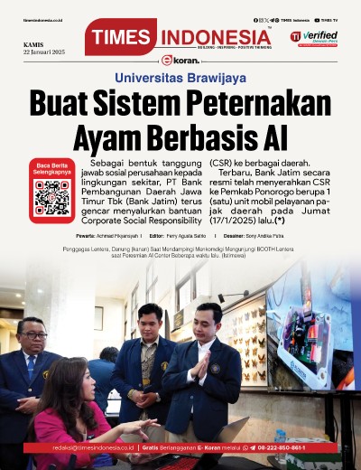 	Edisi Kamis, 23 Januari 2025: E-Koran, Bacaan Positif Masyarakat 5.0