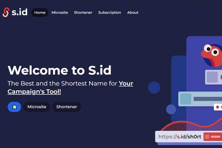 S.id, yang dikembangkan oleh PT Aidi Digital Global menawarkan layanan pemendek URL (Uniform Resource Locator) dan microsite (biolink)  semakin mendapatkan tempat di hati generasi milenial. (foto: dok S.id)