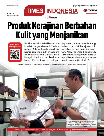 	Edisi Minggu, 26 Januari 2024: E-Koran, Bacaan Positif Masyarakat 5.0