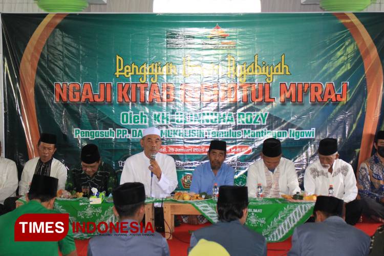 Sambut Isra Miraj, Ratusan Warga Nahdliyin di Kendal Ngawi Padati Kajian Kitab Kuning