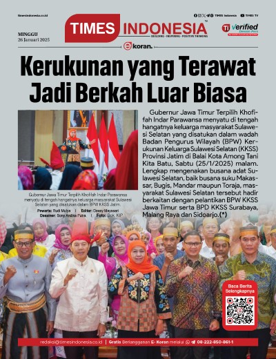 	Edisi Minggu, 26 Januari 2024: E-Koran, Bacaan Positif Masyarakat 5.0