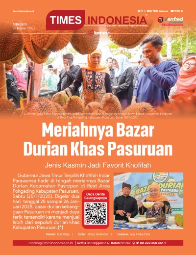 	Edisi Minggu, 26 Januari 2024: E-Koran, Bacaan Positif Masyarakat 5.0